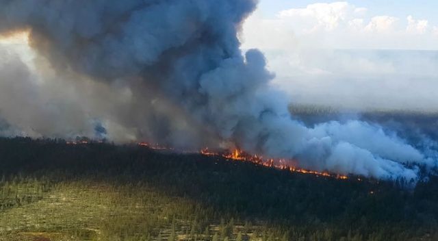 Sibirya yanıyor: Yangınları durdurmak için yapay yağmur bulutları oluşturuldu