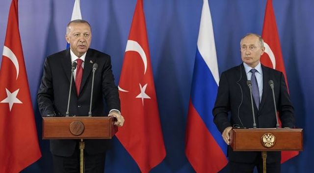 Cumhurbaşkanı Erdoğan, Putin&#039;le Doğu  Akdeniz&#039;i görüştü
