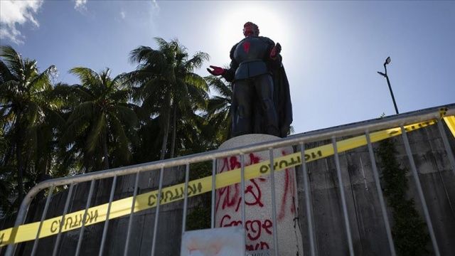 ABD&#039;de protestoların ardından Kristof Kolomb&#039;un 33 heykeli kaldırıldı
