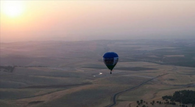 Göbeklitepe&#039;de sıcak hava balonuyla tanıtım uçuşu gerçekleştirildi