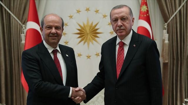 Cumhurbaşkanı Erdoğan: Ersin Tatar güçlü liderlikle seçim yarışından galip çıkmaya muvaffak oldu