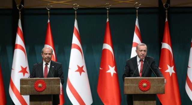 Cumhurbaşkanı Erdoğan ile Ersin Tatar&#039;dan ortak açıklama