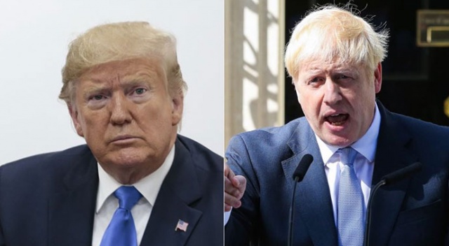 İngiltere Başbakanı Johnson&#039;dan Trump&#039;a geçmiş olsun telefonu