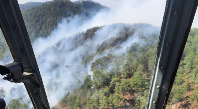 Mersin&#039;deki orman yangını sürüyor