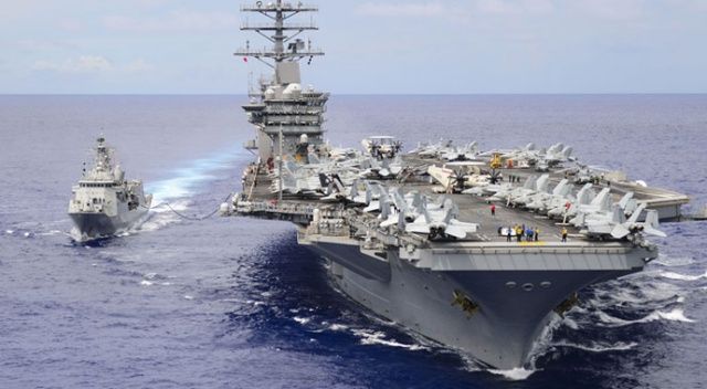 ABD, uçak gemisine Orta Doğu&#039;ya geri dönmesi emrini verdi