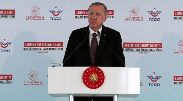 Cumhurbaşkanı Erdoğan: Samsun-Sivas Demir Yolu Hattı lojistik taşımacılığa yeni bir ivme kazandıracak