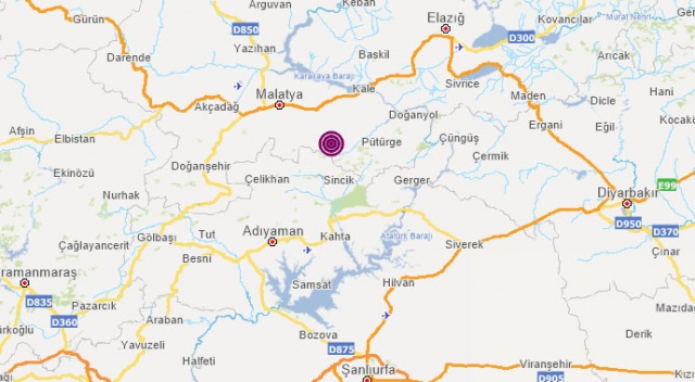 Malatya&#039;da 4.7 büyüklüğünde deprem
