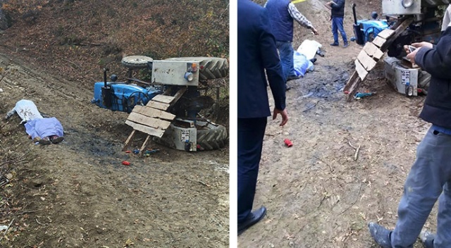 Mantar toplamaya gittikleri traktör devrildi: 2 ölü, 1 yaralı