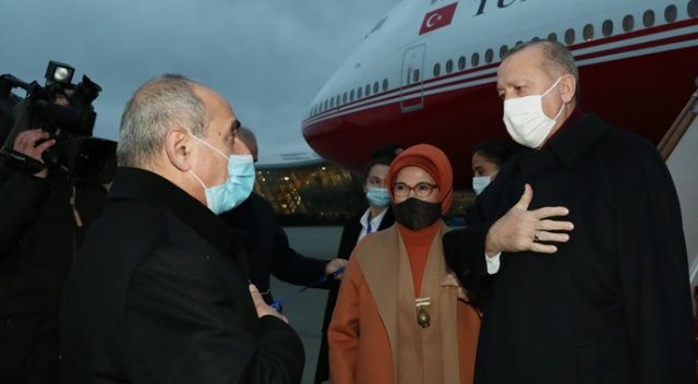 Cumhurbaşkanı Erdoğan Azerbaycan’a geldi