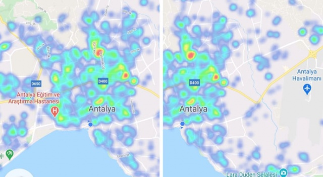 Antalya&#039;da risk haritası kırmızıdan yeşile döndü