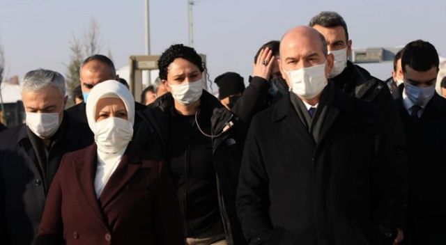 İçişleri Bakanı Süleyman Soylu, 8 bininci deprem konut teslim töreni için Elazığ’da