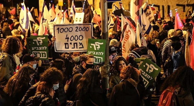 İsrail&#039;de Netanyahu karşıtı protestolar 7 aydır devam ediyor