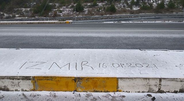 İzmir&#039;e yılın ilk karı düştü