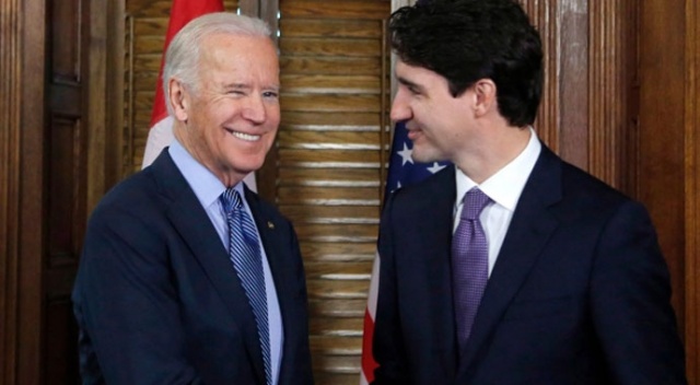 Joe Biden&#039;ın görüştüğü ilk yabancı lider Trudeau oldu