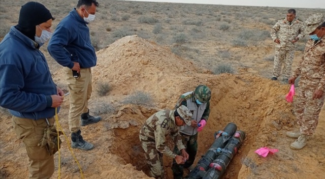 Libya&#039;da mühimmat, mayın ve el yapımı patlayıcıların imhasına devam ediliyor