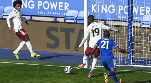 Leicester City, sahasında Arsenal’e mağlup oldu