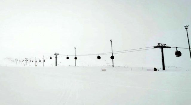 Erciyes&#039;te kar kalınlığı 160 santimetre ölçüldü