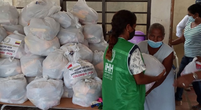İHH&#039;dan Kolombiya&#039;daki kasırga mağdurlarına insani yardım