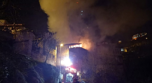 Safranbolu&#039;da tarihi konakta yangın: 2 yaralı