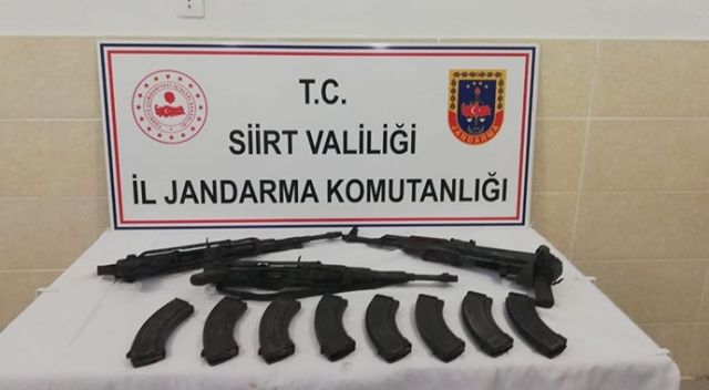 Siirt’te PKK’lı teröristlere ait mühimmat ele geçirildi