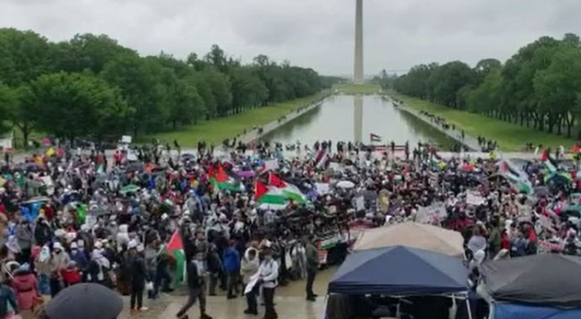 ABD’de Filistin’e destek gösterisi