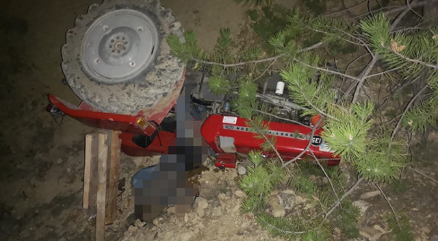 Bolu&#039;da uçuruma devrilen traktörün sürücüsü öldü