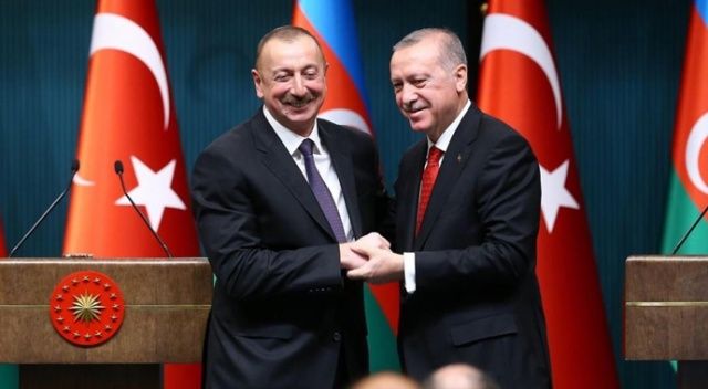 Cumhurbaşkanı Erdoğan&#039;dan Aliyev&#039;e Cumhuriyet Günü tebriği