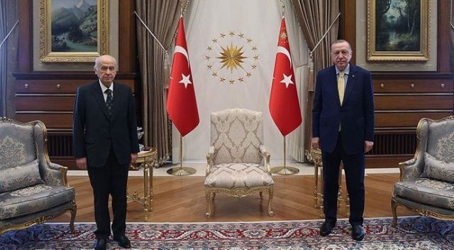 Erdoğan, Bahçeli&#039;yi kabul etti