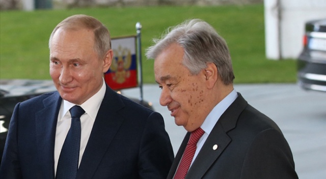 Putin ve BM Genel Sekreteri Guterres ile Filistin&#039;i görüştü