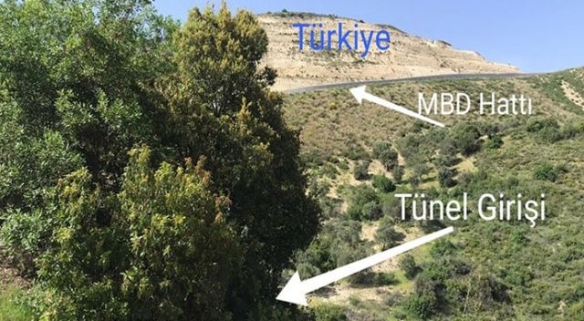 Suriye&#039;den Türkiye istikametine kazılan tünel tespit edildi