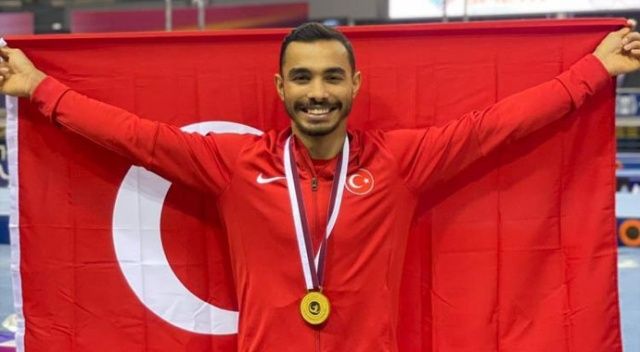 Milli sporcumuz Ferhat Arıcan&#039;dan altın madalya