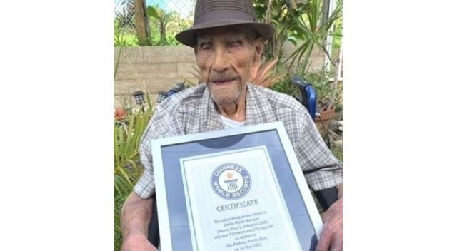 112 yaşında Guinness&#039;e girdi! Dünyanın hayattaki en yaşlı erkeği