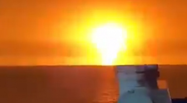 Hazar Denizi’nde şiddetli patlama