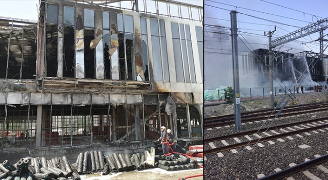 Ankara&#039;da hastane inşaatında yangın