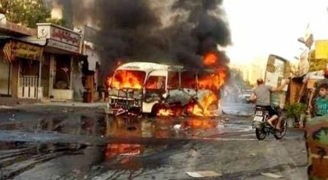 Esed askerlerine bombalı saldırı: 18 ölü, 21 yaralı