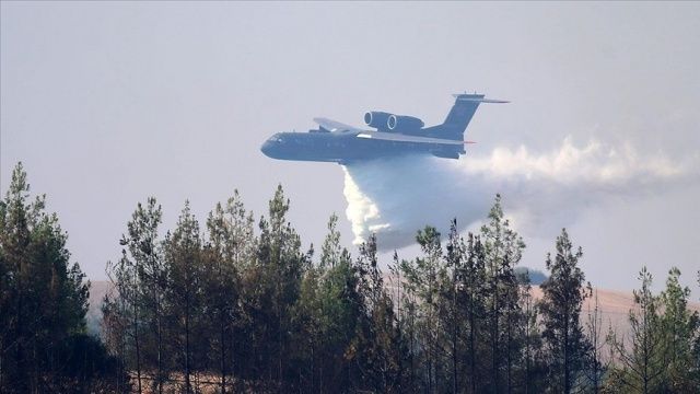 Kahramanmaraş&#039;ta yangın söndürme uçağı düştü