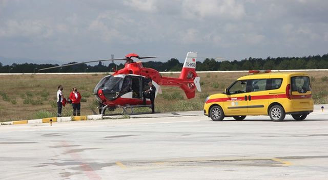 KOAH Hastasına ambulans helikopteri ile müdahale edildi