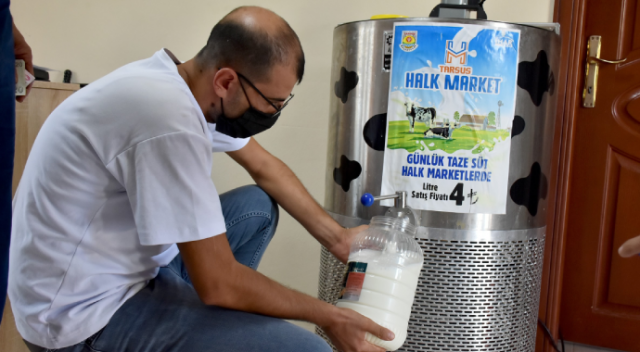 Tarsus Belediyesinden vatandaşa ucuz süt projesi