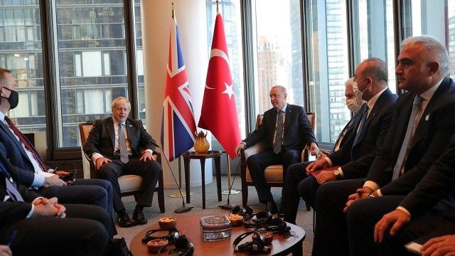 Cumhurbaşkanı Erdoğan, New York&#039;ta Boris Johnson ile görüştü