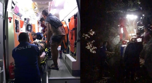 Doğa yürüyüşünde uçurumdan yuvarlanan Rus polisi, Türk polisi kurtardı