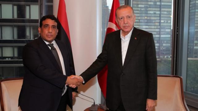 Erdoğan, Libya Başkanlık Konseyi Başkanı el-Menfi ile görüştü