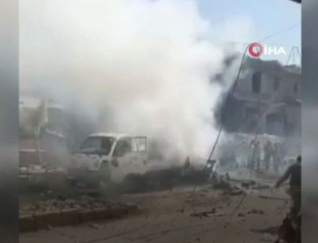 Afrin&#039;de bomba yüklü araçla terör saldırısı