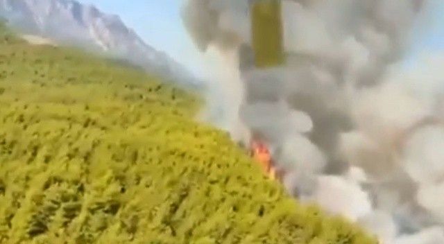 Antalya’da başlayan orman yangını kontrol altında