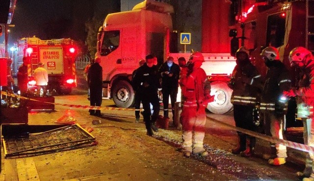 Ataşehir&#039;de doğalgaz bomba gibi patladı: 1 yaralı