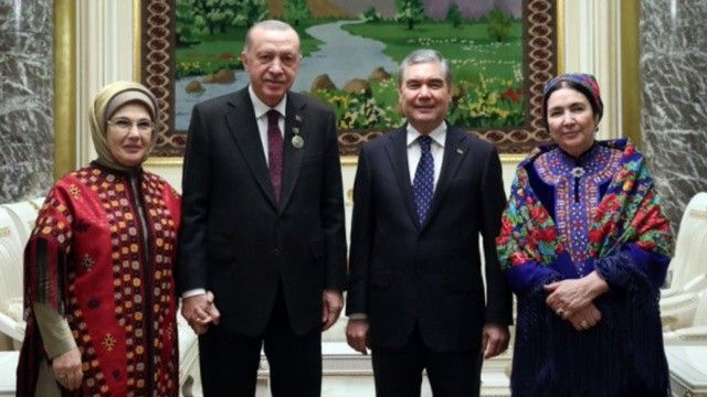 Emine Erdoğan&#039;dan Türkmenistan&#039;a teşekkür