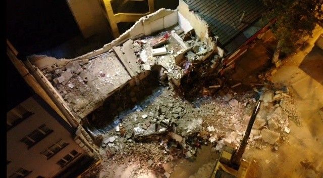 Malatya’da çöken binadaki hasar gün aydınlanınca ortaya çıktı