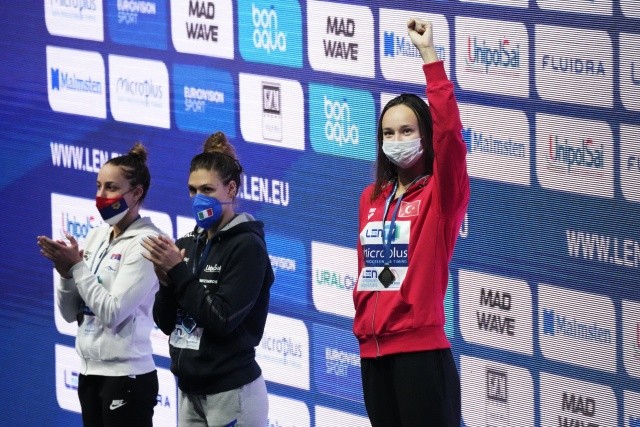 Millî yüzücü Zeynep Güneş, Türkiye&#039;nin ilk Avrupa şampiyonu oldu