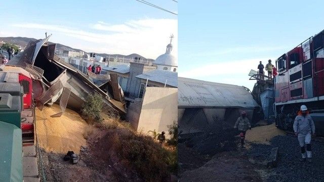 Meksika&#039;da feci kaza! İki tren kafa kafaya çarpıştı