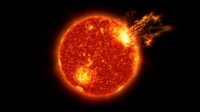 NASA, masmavi görüntüleri paylaştı: Şiddetli bir güneş patlaması gerçekleşti
