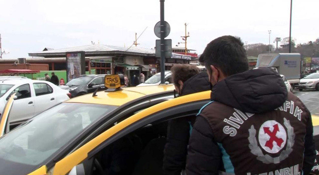 Taksicinin taksimetre oyunu polisin gözünden kaçmadı